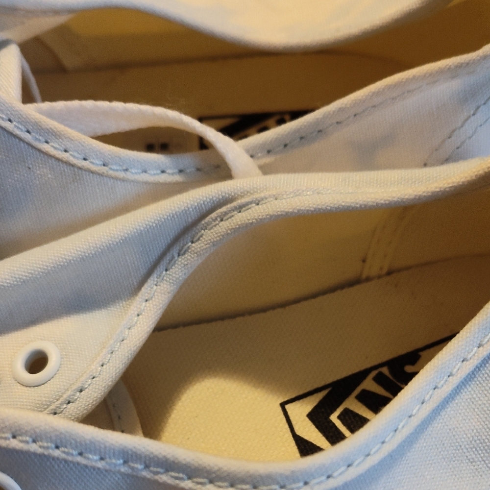 Vans Blue and White Canvas Sneakers - Picture 2 of 3